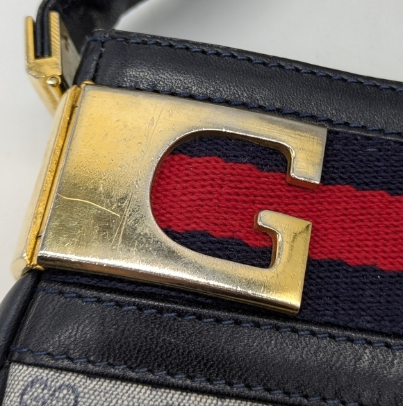 Gucci Vintage Ophidia 1970/80 mini GG canvas & leather shoulder bag - Picture 3 of 15